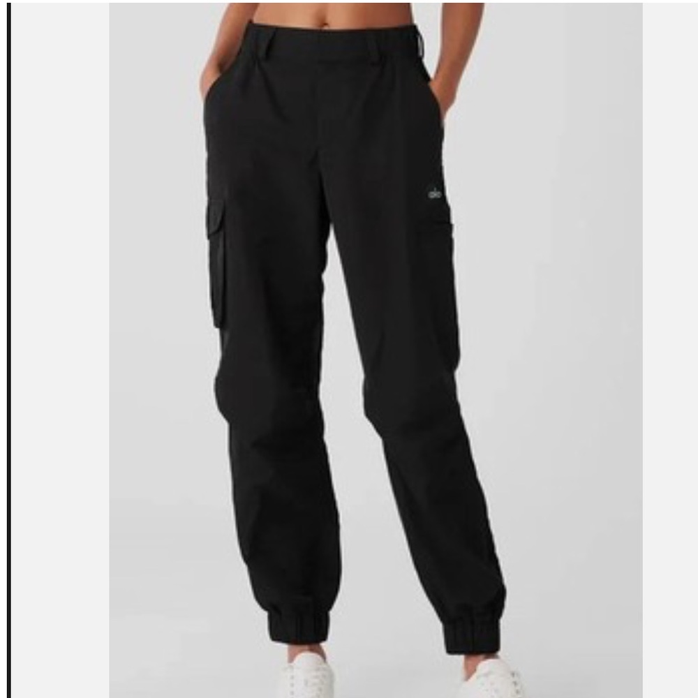 ALO Yoga Black High-Waist Breakline Jogger